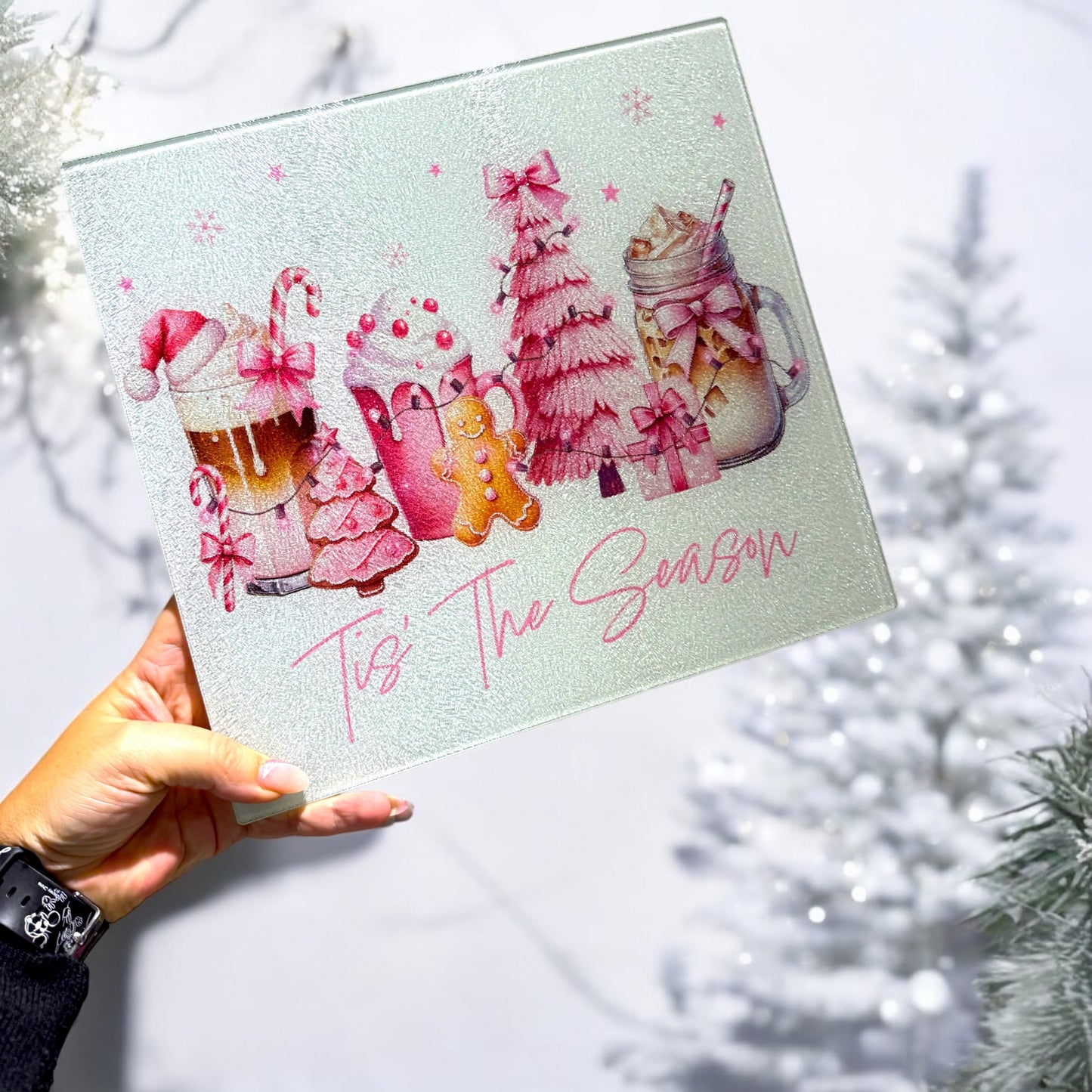 Large Square Christmas Chopping boards image 0