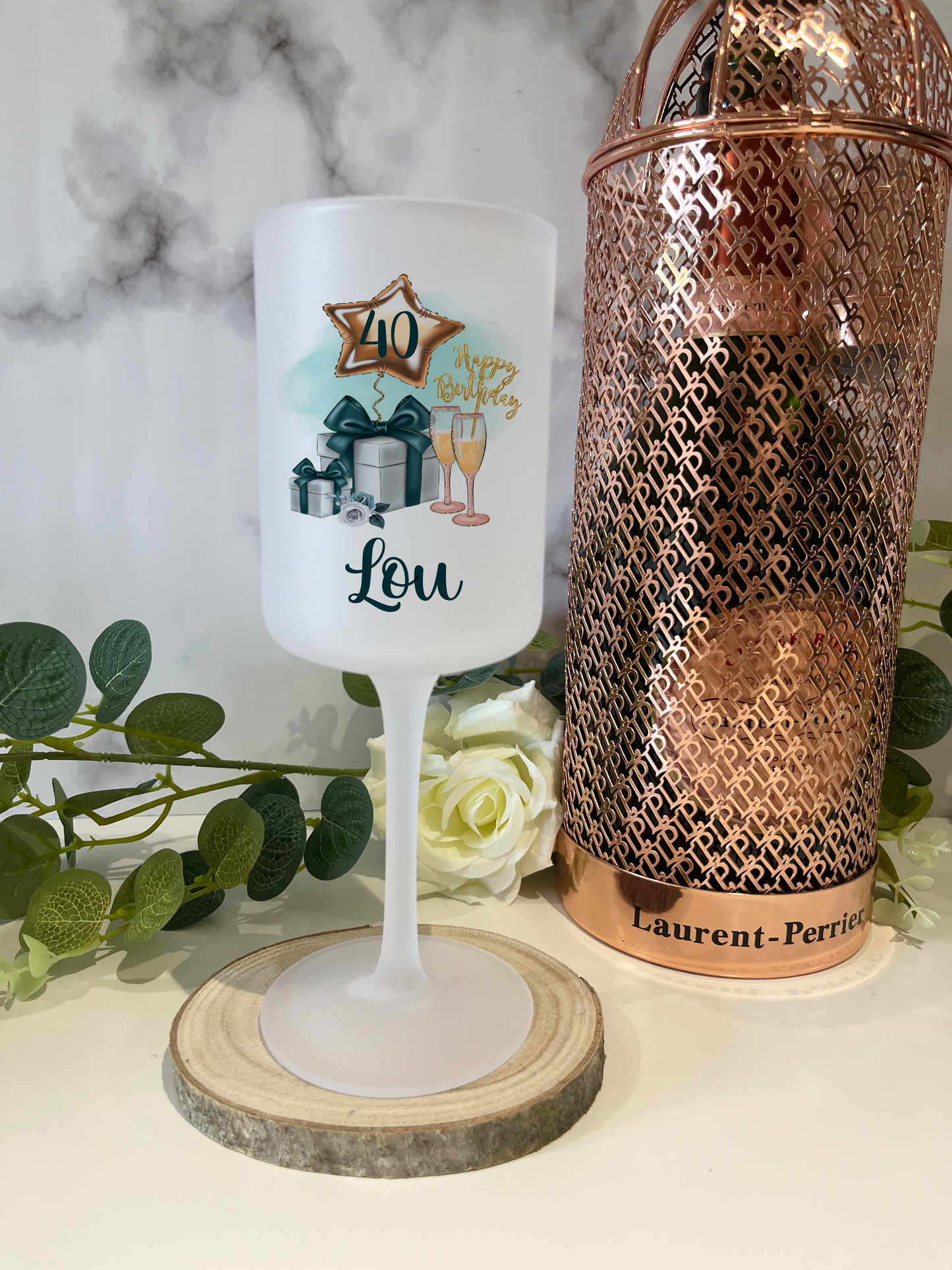Personalised Wine Glass - Any Birthday image 0
