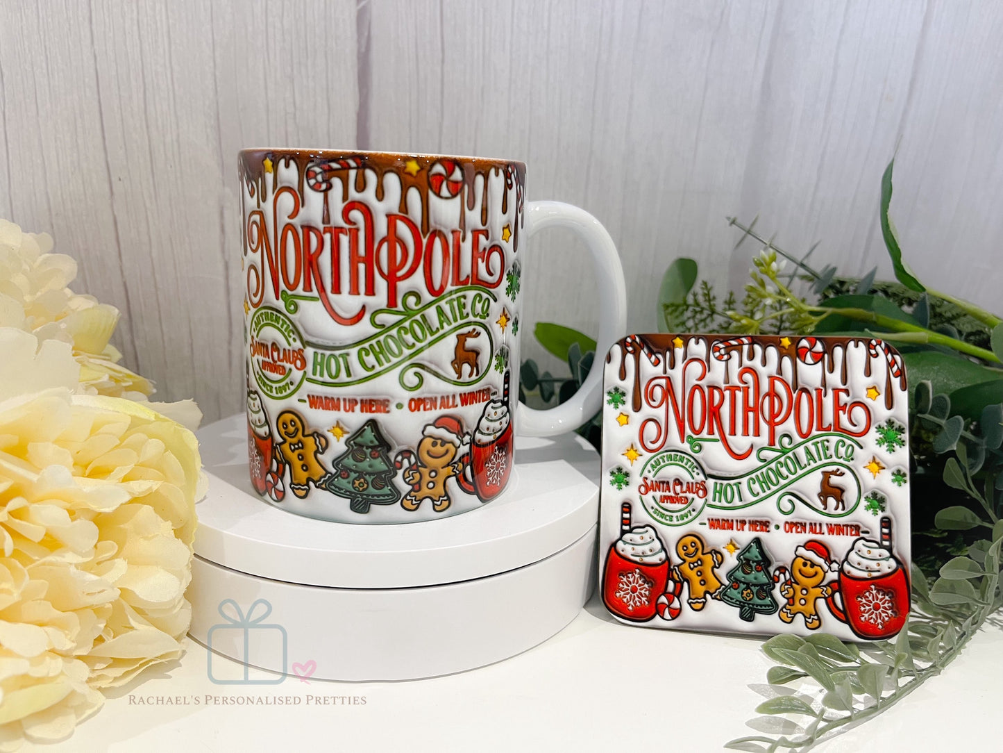 North Pole mug and coaster set image 0