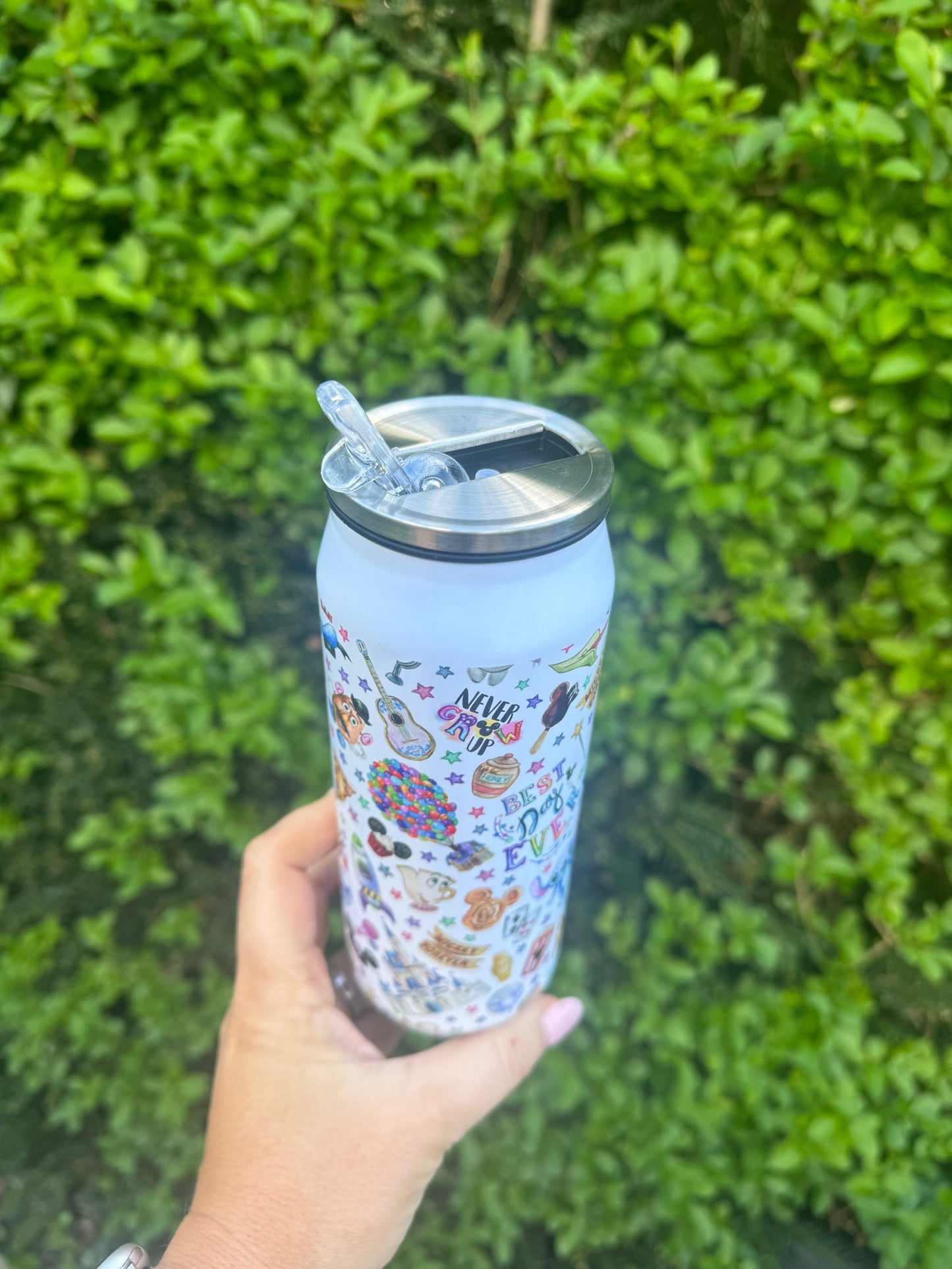 Best day ever Can Style Water bottle with Flip Straw image 1