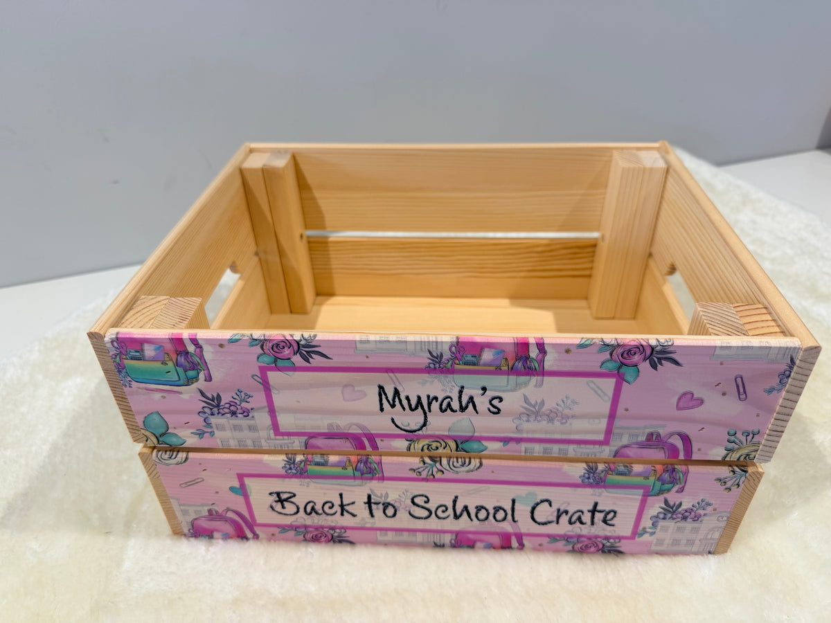 Back to school crate