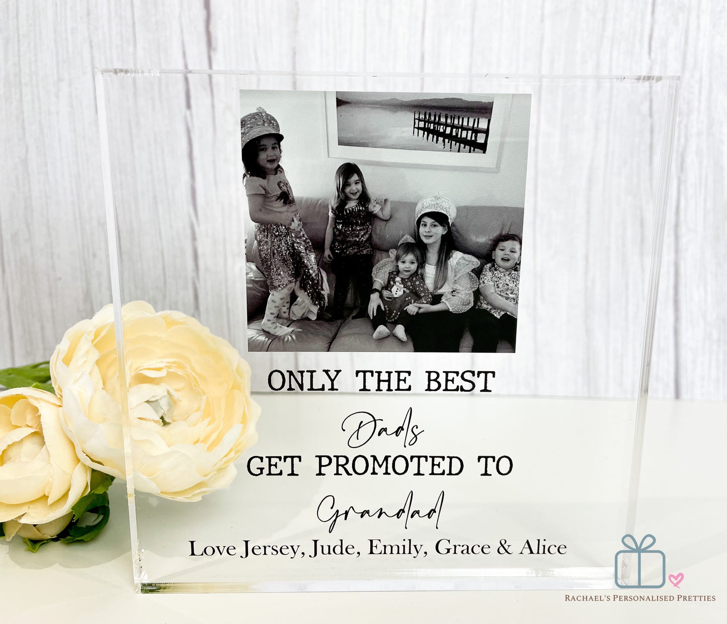 Grandad Clear Acrylic Photo Block