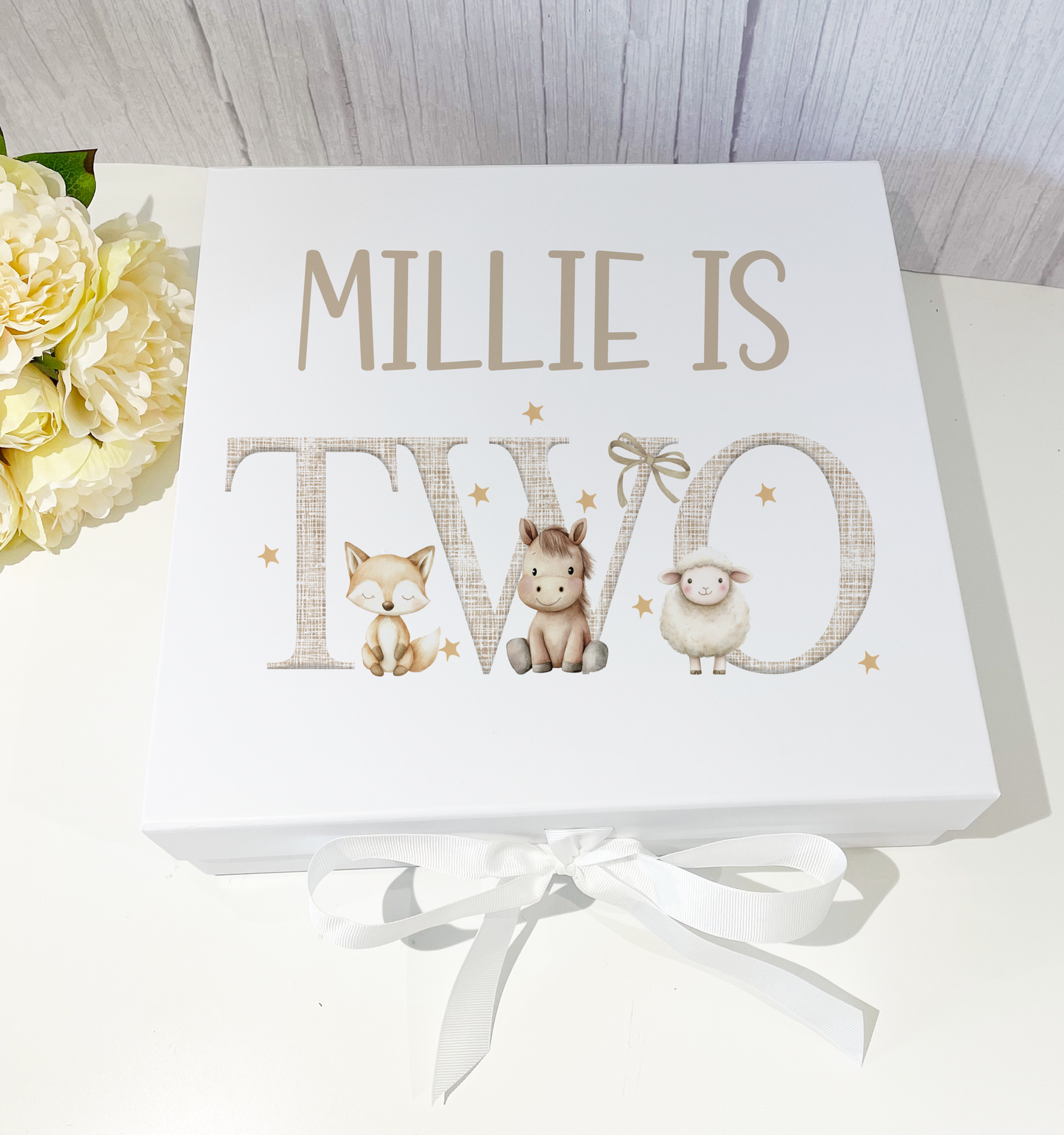 Farm Animals Birthday Keepsake Gift Boxes & Cards