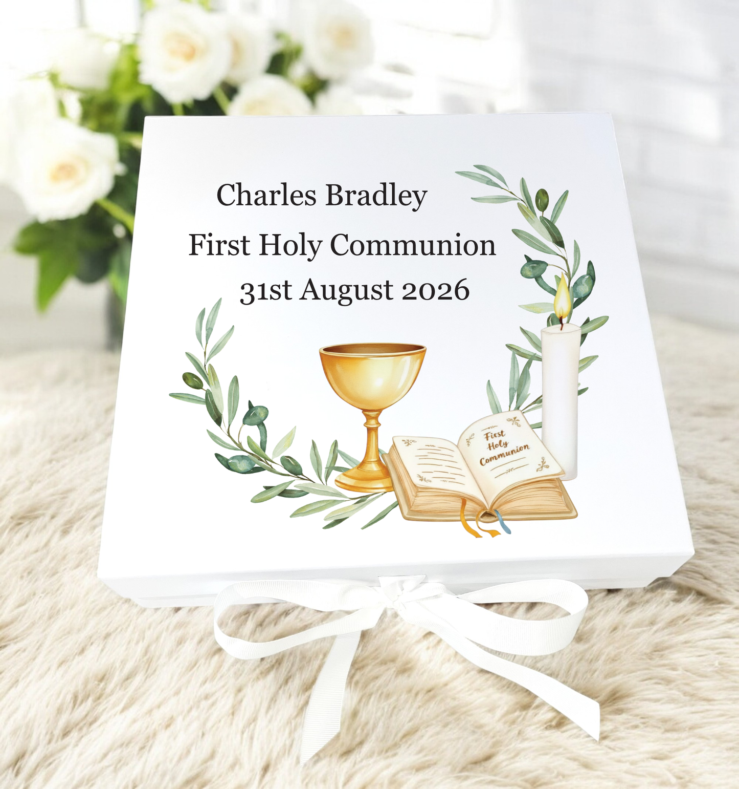 First Holy Communion Keepsake Gift Box & Card