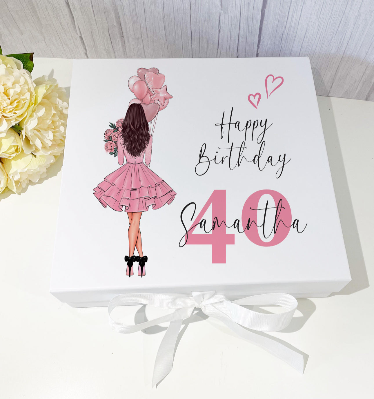 Girls Birthday Box - Pink Fashion Girl Any Age