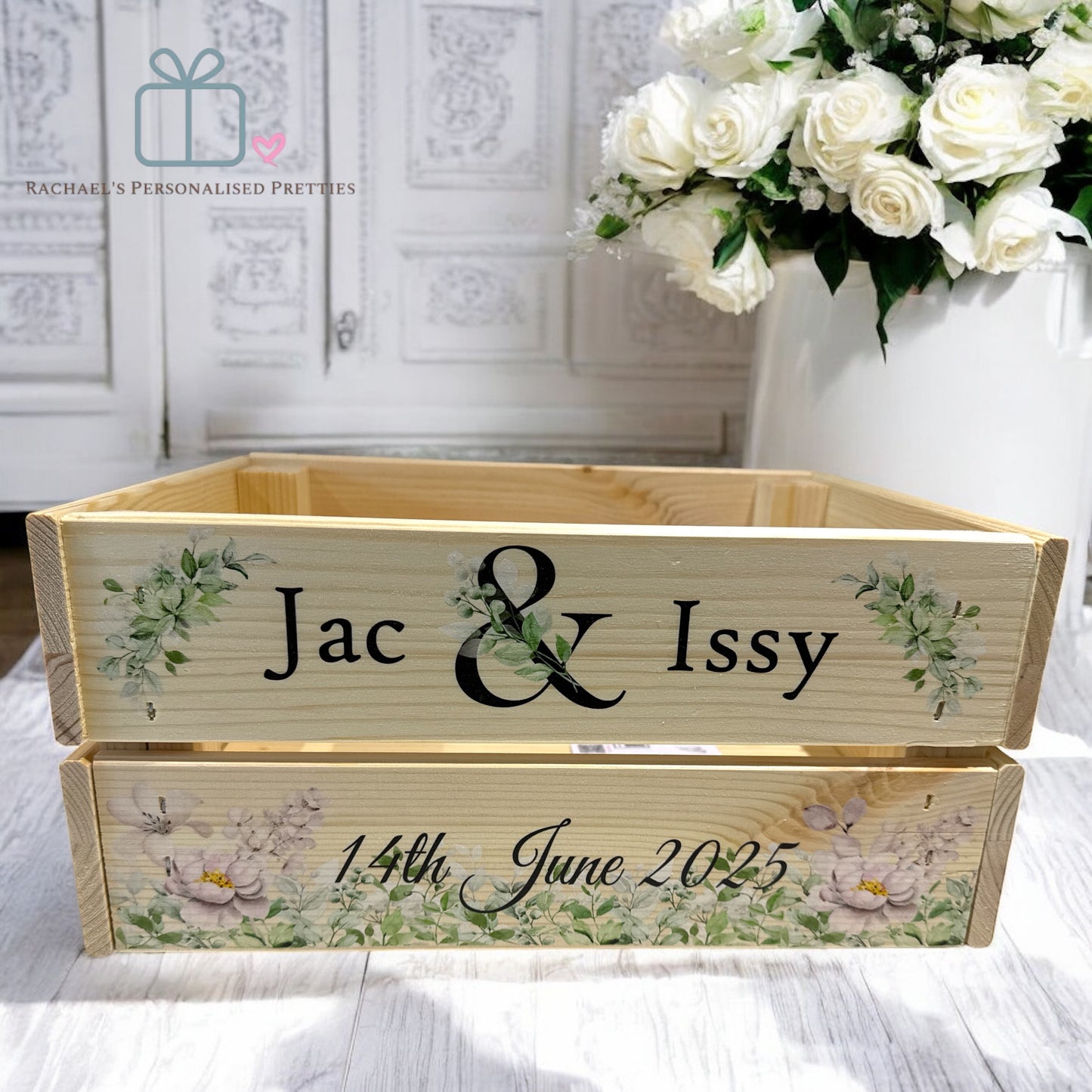 Leafy Wedding Crate