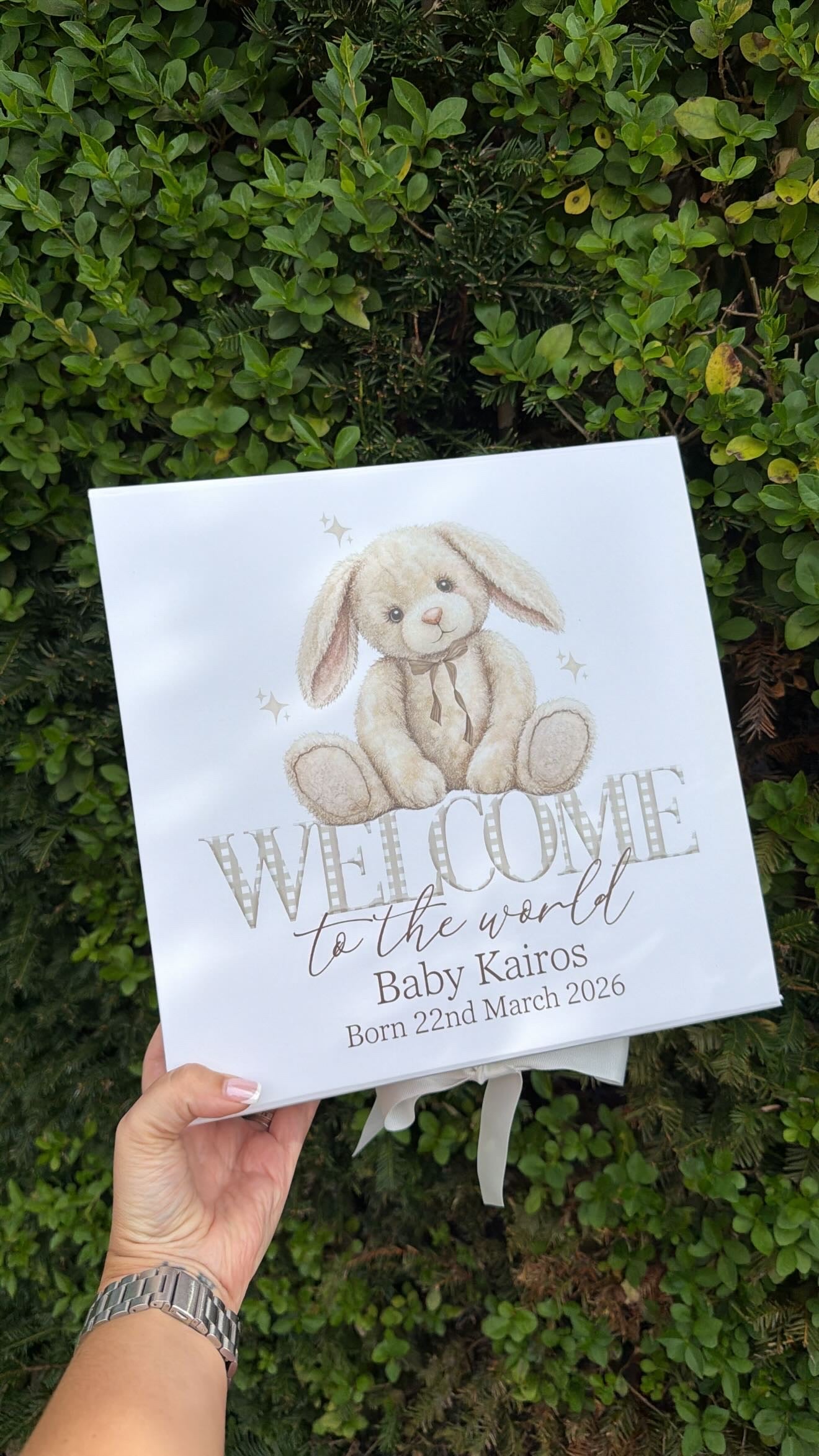 Personalised Born in 2026 Baby Keepsake Gift Box & Card| Custom New Baby Keepsake | Nursery Decor | Baby Shower Gift