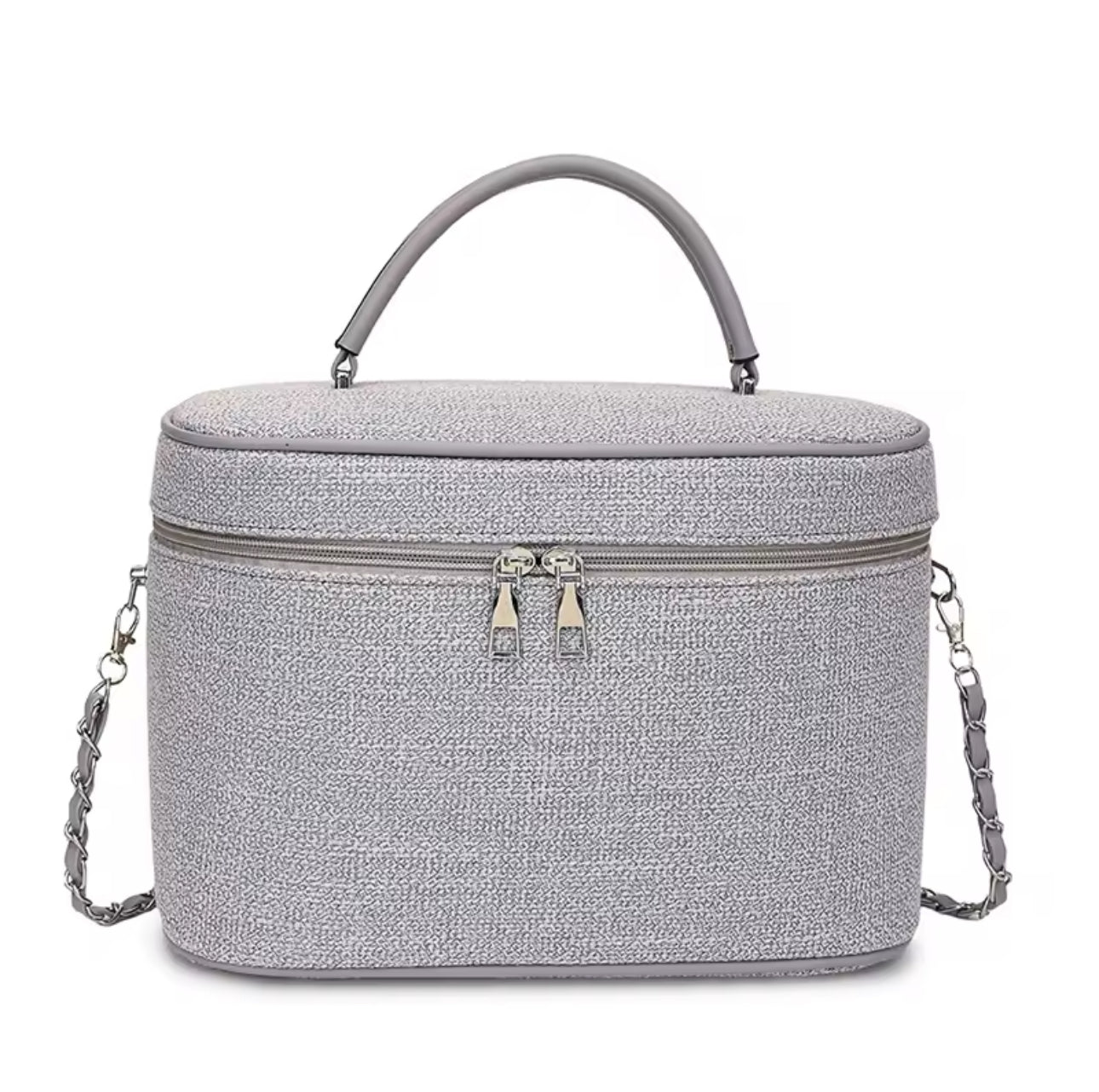 Personalised Monogram Initial Canvas Vanity Case