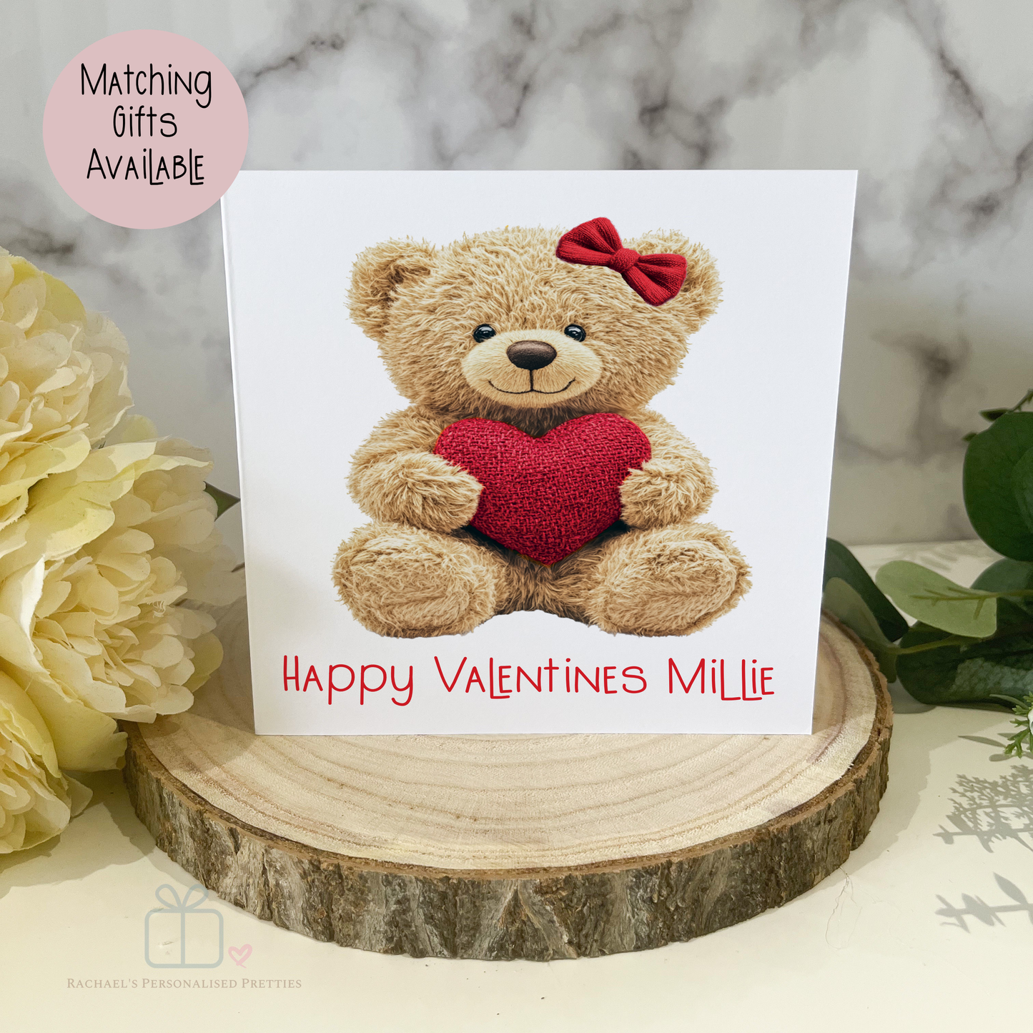 Valentines Girl Teddy Bear Box and Gifts