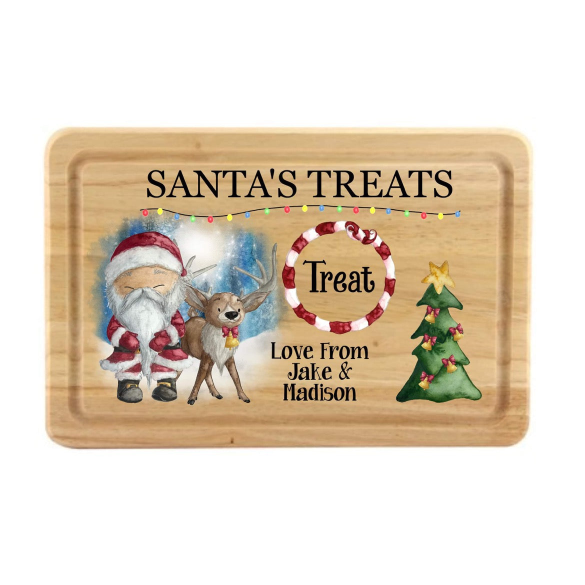 Santa’s Treats Christmas Eve Santa Board image 0