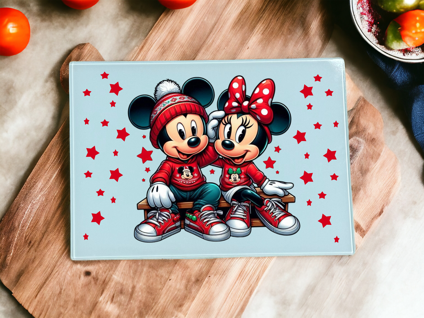 Minnie & Mickey Christmas Chopping boards image 0