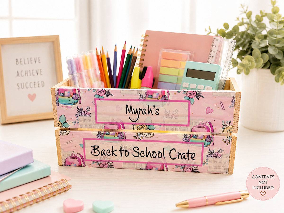 Back to school crate