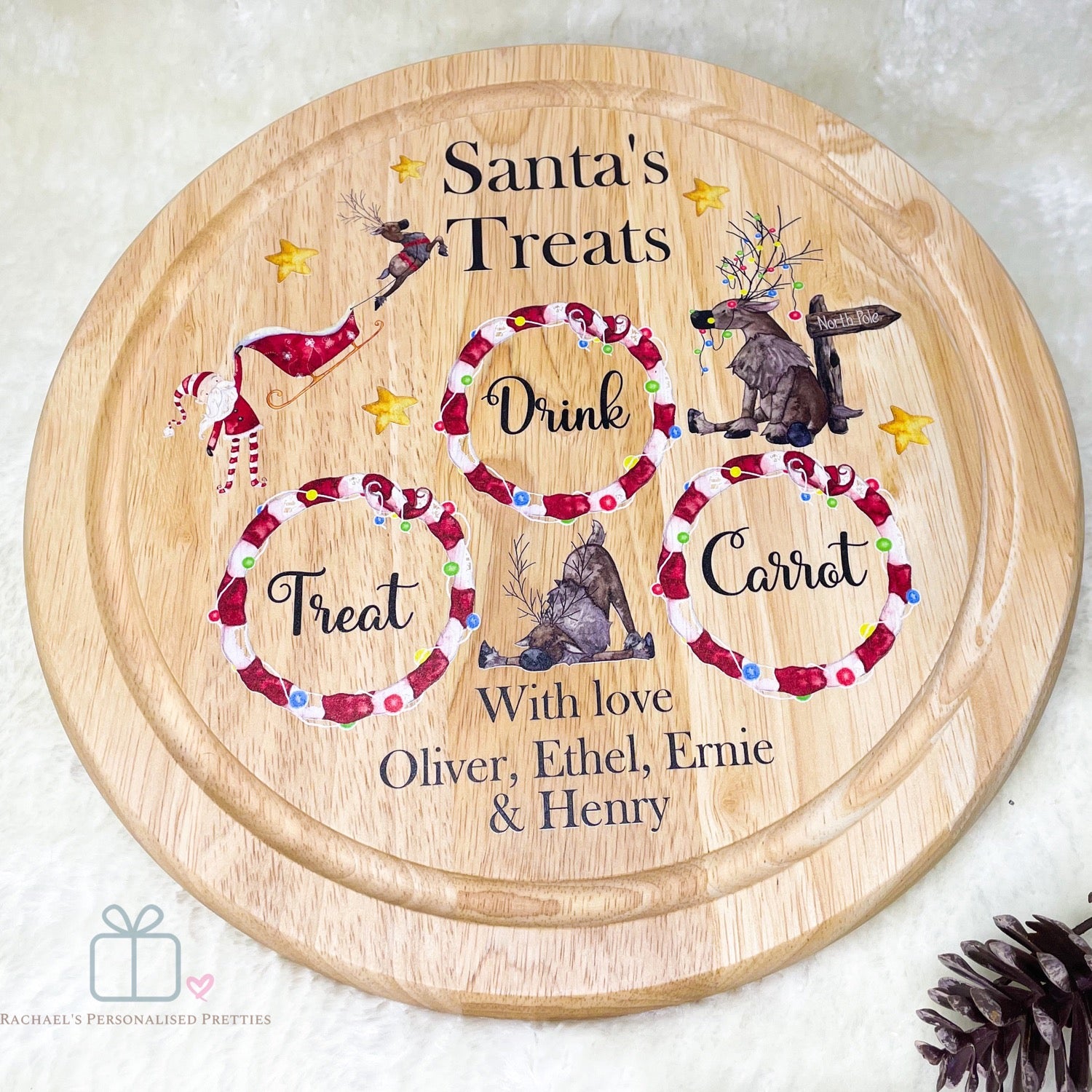 Silly Santa Christmas Eve Santa Treat Board  image 1