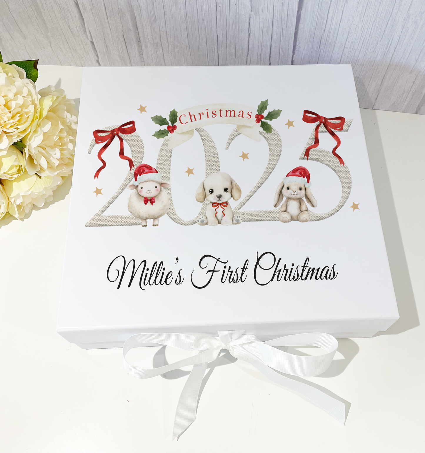 2025 Cute animals Christmas Box - Custom Wording