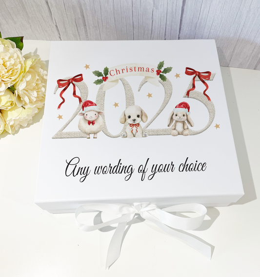 2025 Cute animals Christmas Box - Custom Wording