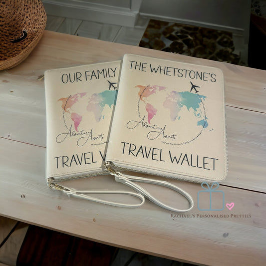 Large Travel Wallet Colourful Map