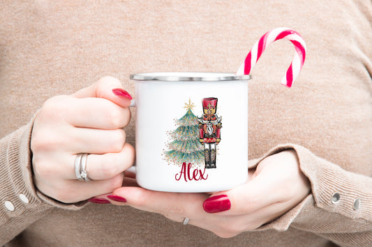 Nutcracker Christmas Mug - Enamel image 0