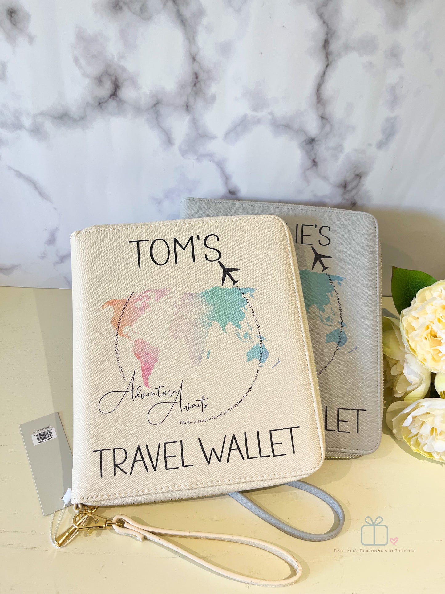 Large Travel Wallet Colourful Map