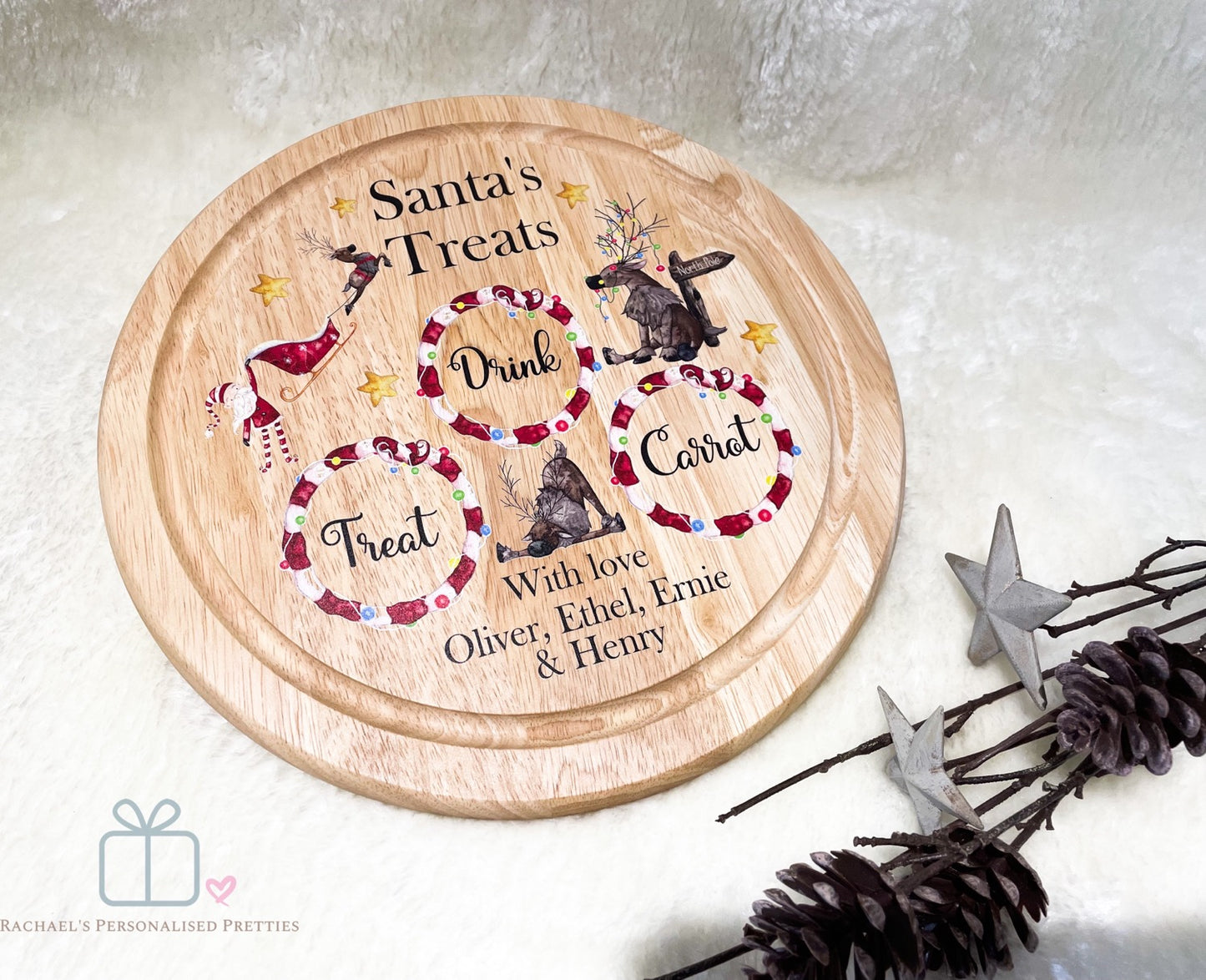 Silly Santa Christmas Eve Santa Treat Board  image 4