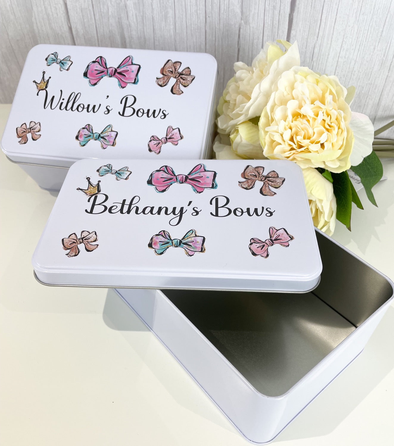 Personalised Hair Bows Tin image 1