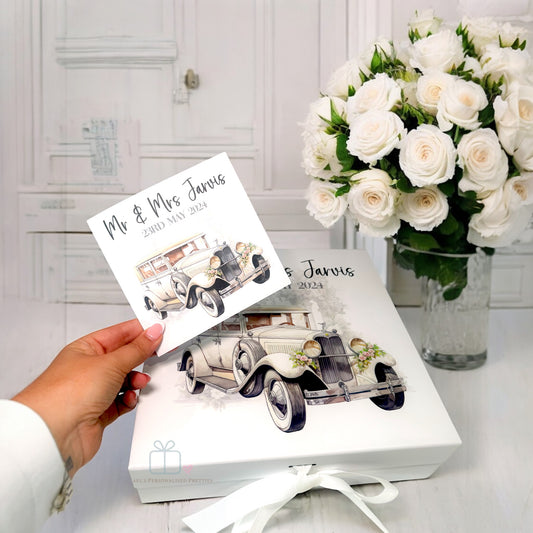 Traditional Car Wedding Keepsake Box