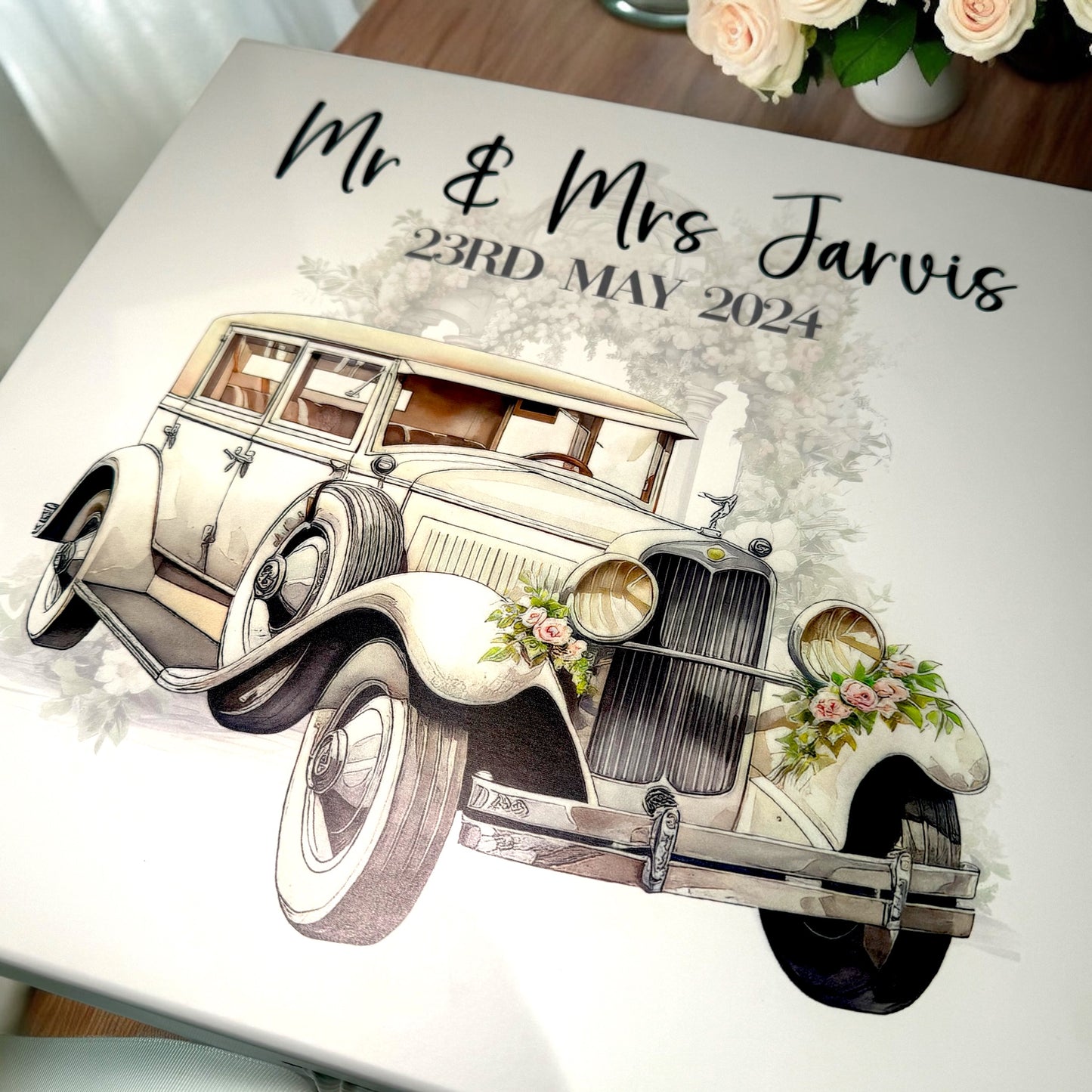 Traditional Car Wedding Keepsake Box