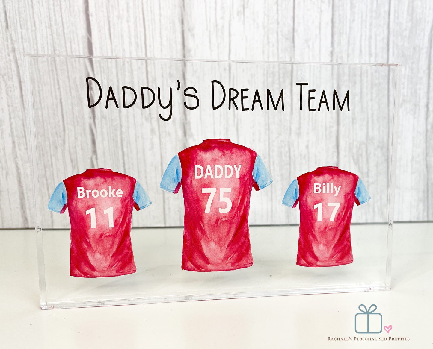 Daddy's Team Football Shirt Block