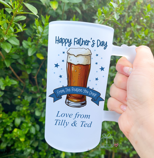 Father's Day Beer Glass