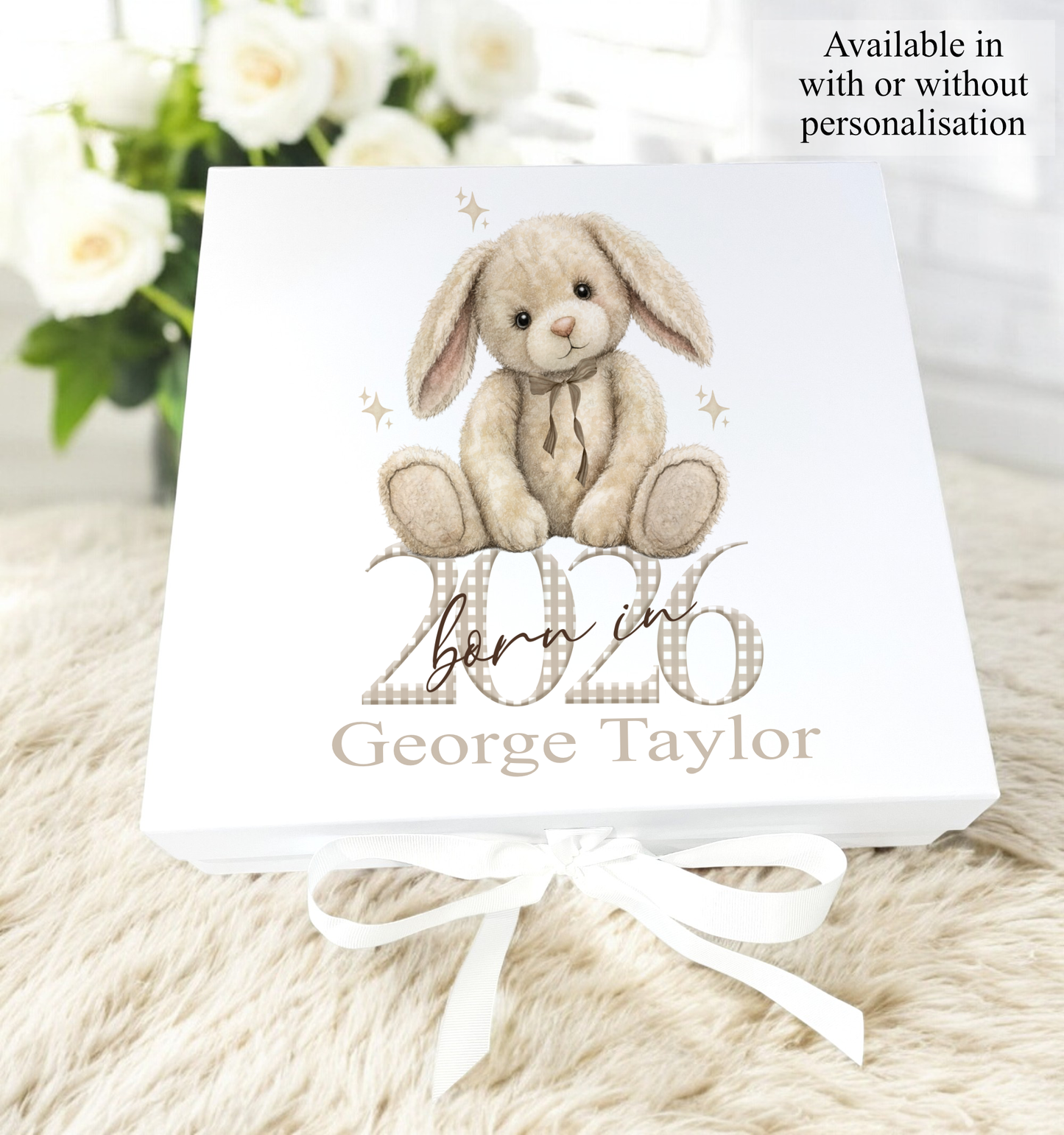 Personalised Born in 2026 Baby Keepsake Gift Box & Card| Custom New Baby Keepsake | Nursery Decor | Baby Shower Gift