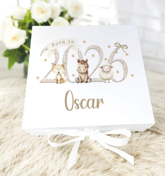Personalised Born in 2026 Baby Card | Custom New Baby Keepsake | Birth Announcement Card | Baby Milestone Card | Nursery Decor | Baby Shower Gift