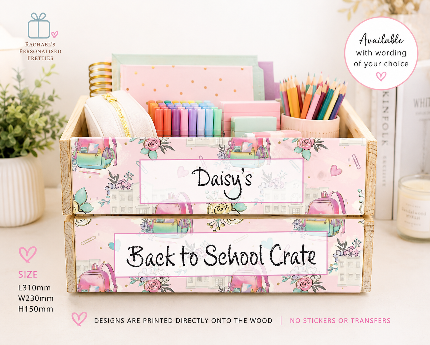 Back to school crate