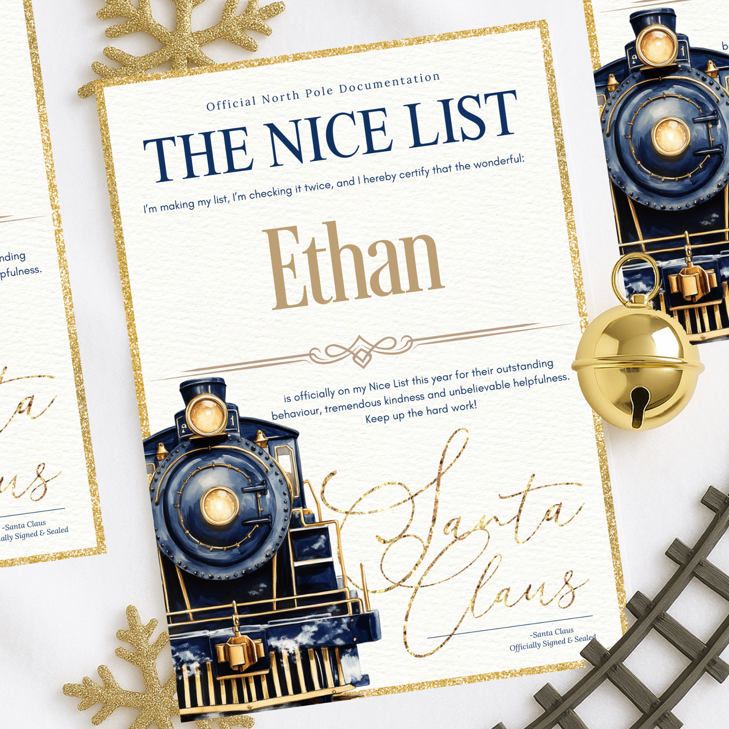 Blue Express Train Christmas Box