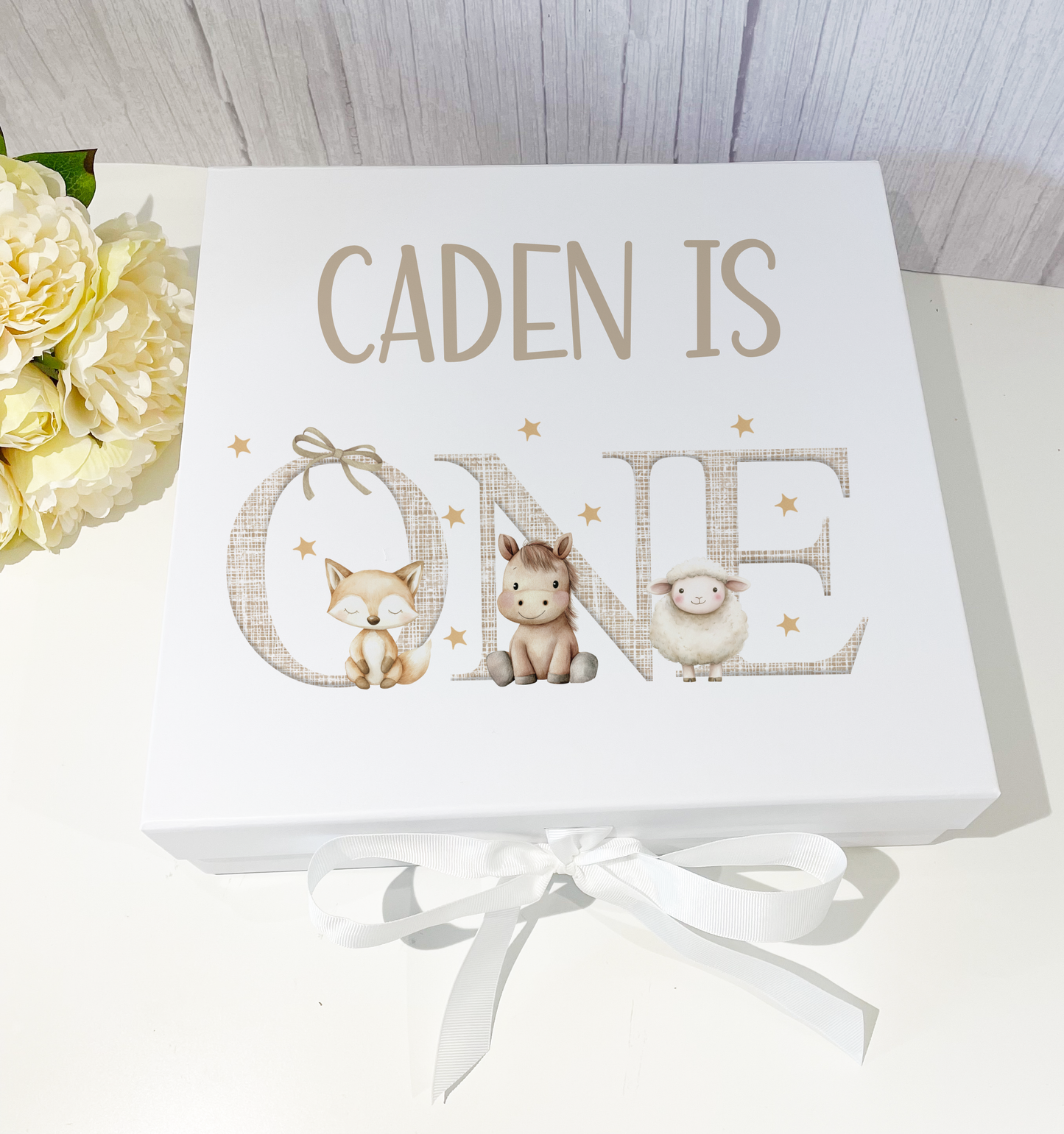 Farm Animals Birthday Keepsake Gift Boxes & Cards