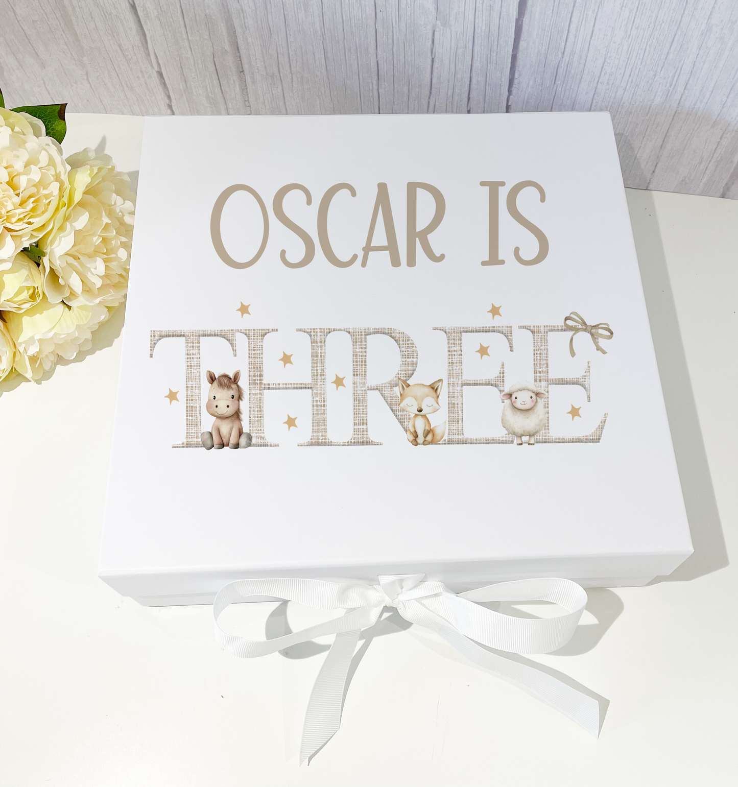 Farm Animals Birthday Keepsake Gift Boxes & Cards