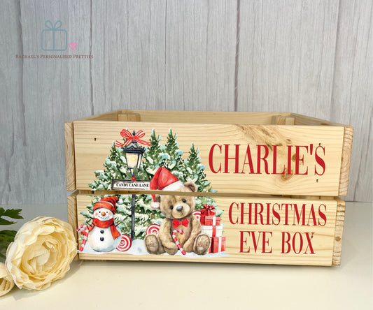 Candy Cane Bear Christmas Crate
