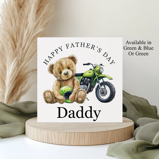 Motor Bike Fathers Day Card