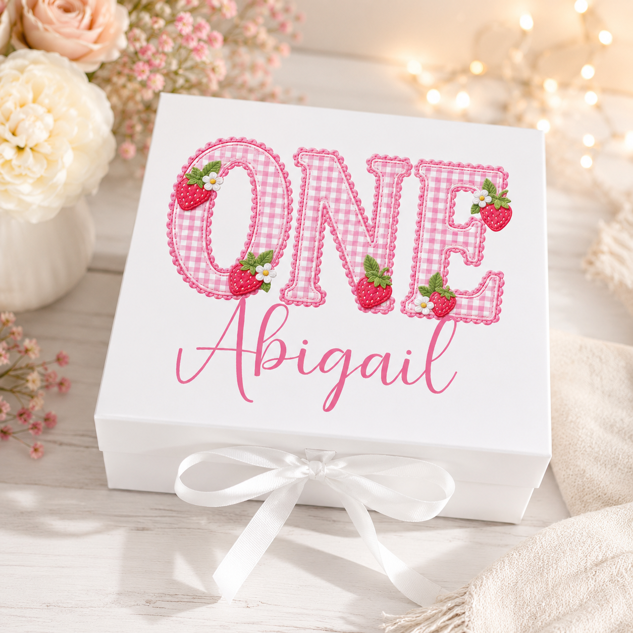 Any Age Birthday Gift Box - Strawberry Design (Copy)