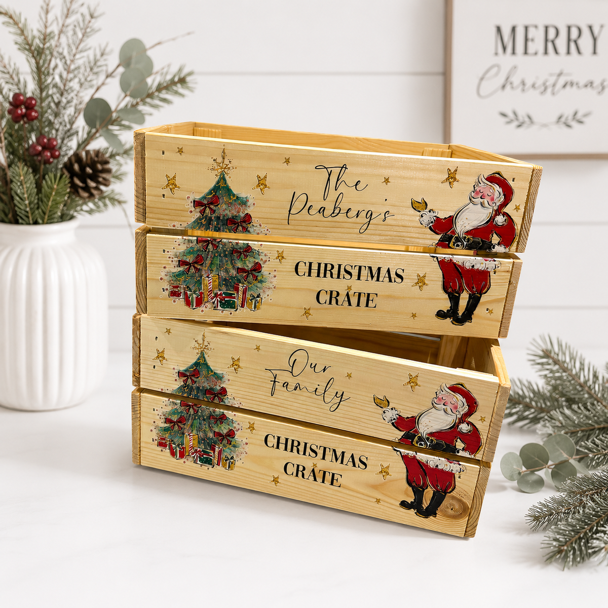 Santa Christmas Crate