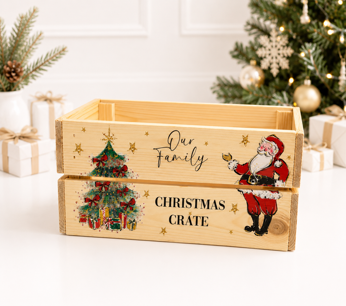 Santa Christmas Crate