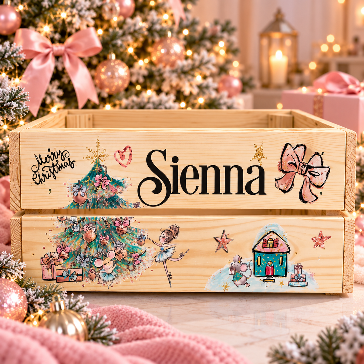 Ballerina Christmas Crate