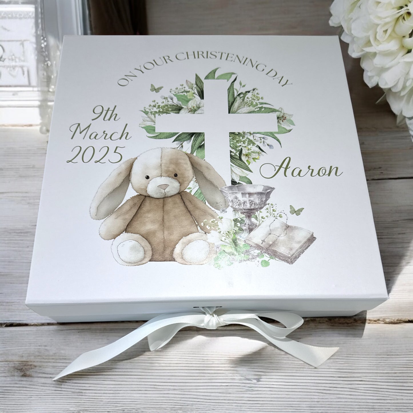 Personalised Unisex Christening Keepsake Gift Box