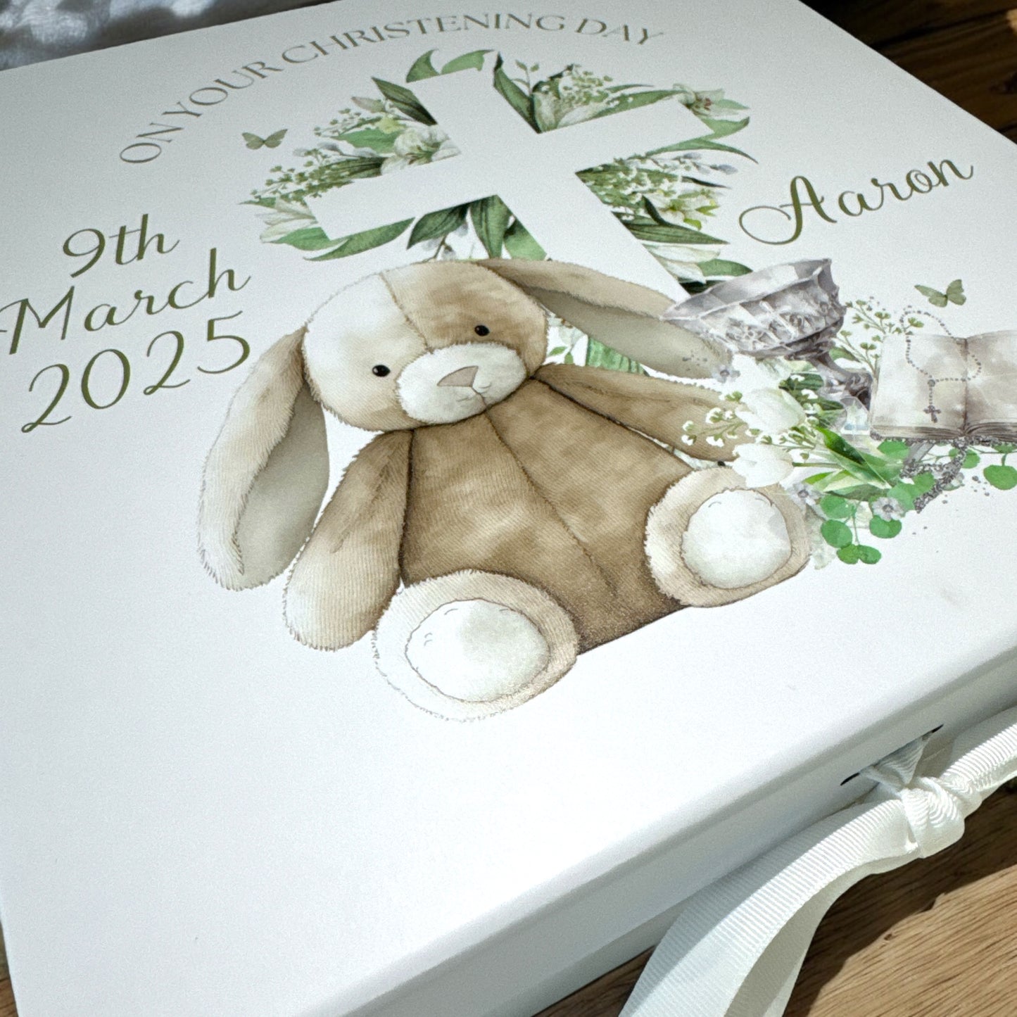 Personalised Unisex Christening Keepsake Gift Box