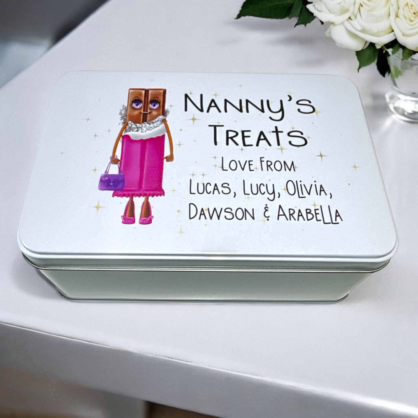 Rectangle Female Chocolate Tin