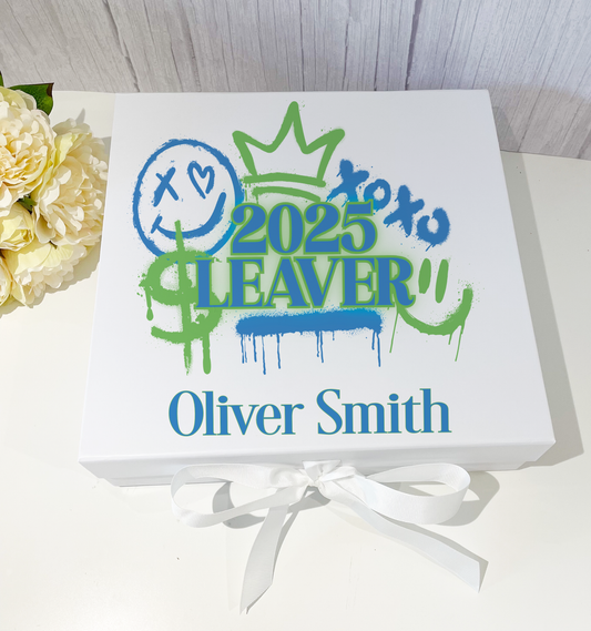 2025 School Leavers Box Blue/Green