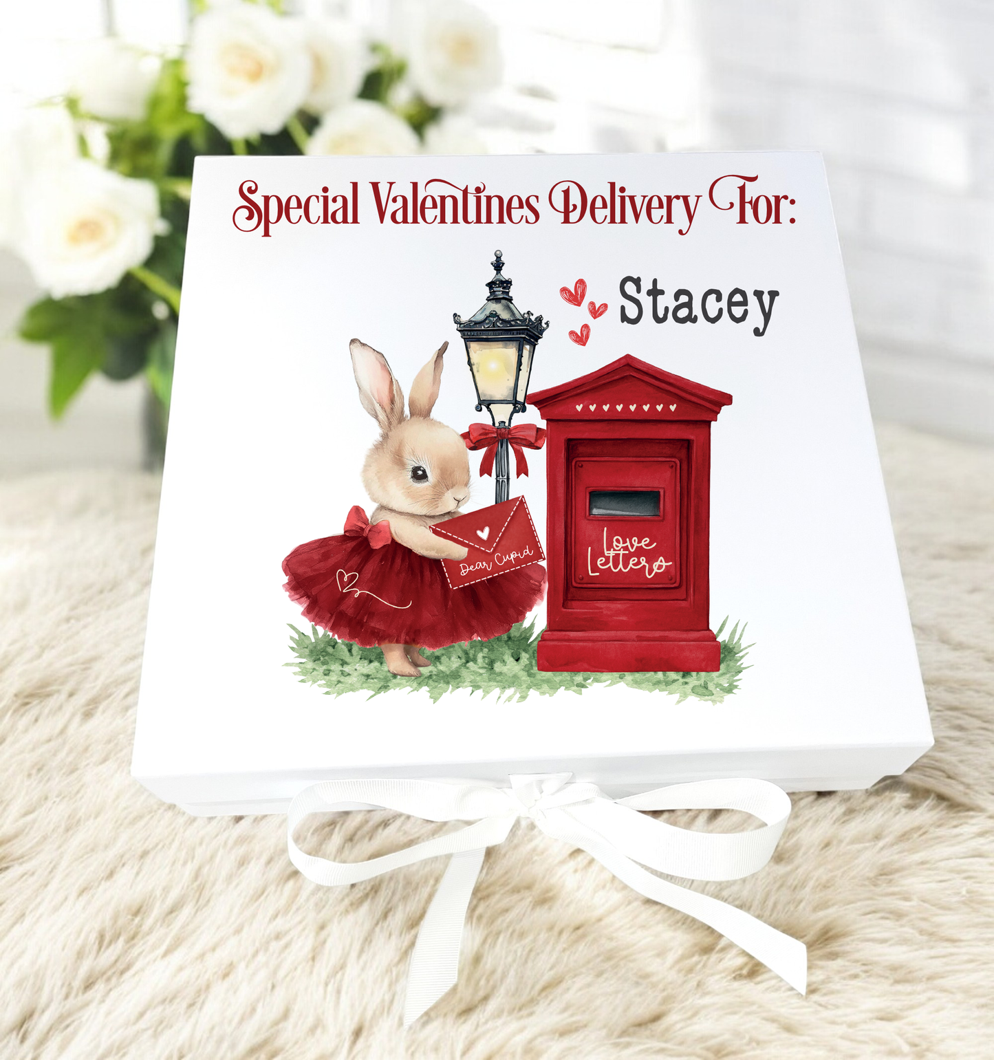 Valentines Bunny Box and Gifts