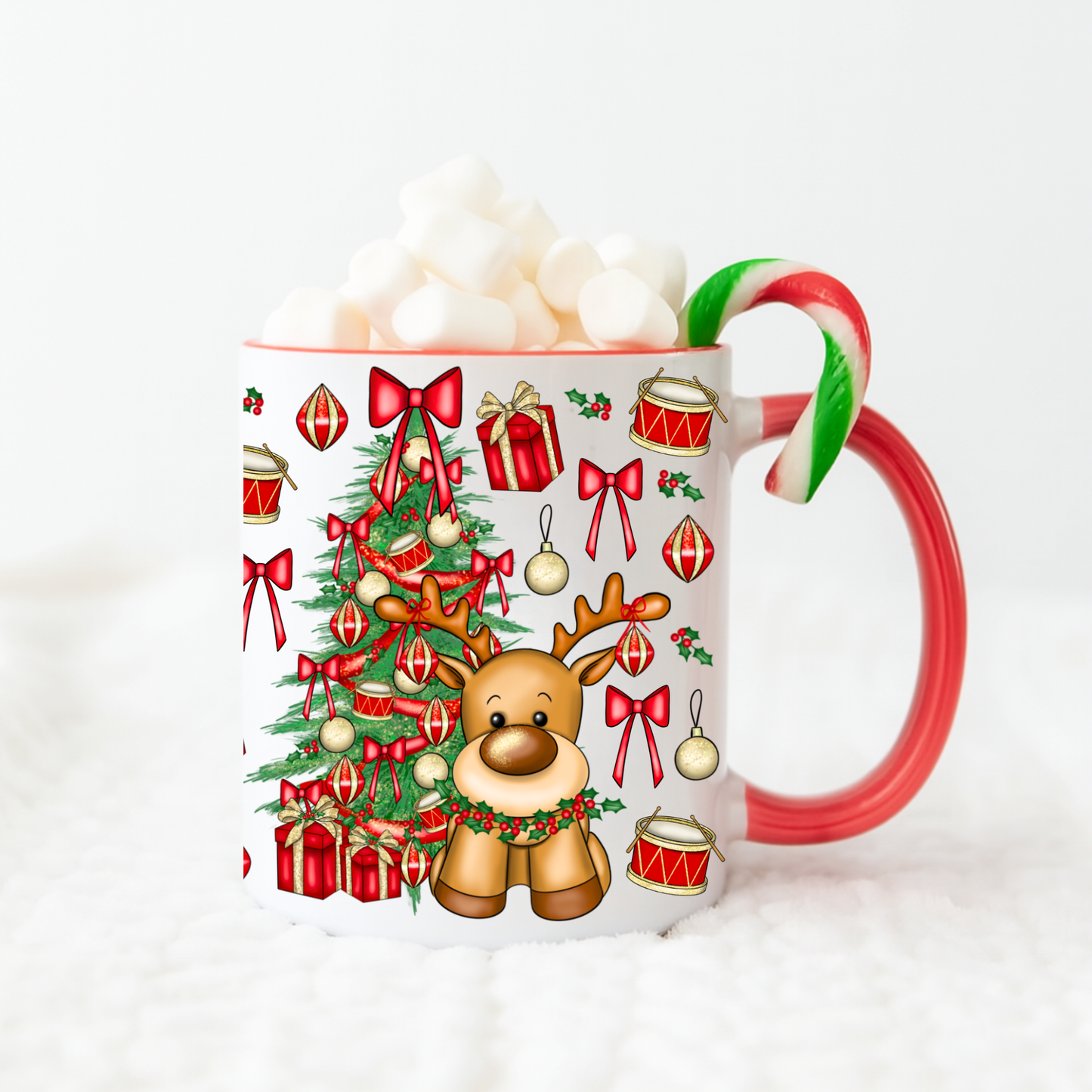 Cute Reindeer Christmas Mug