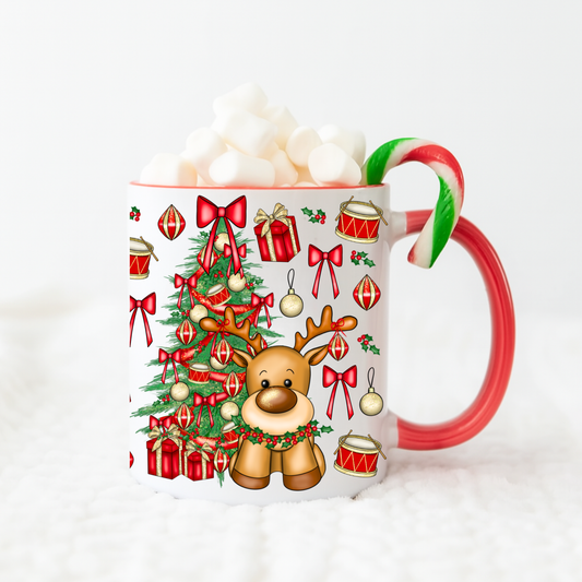 Cute Reindeer Christmas Mug