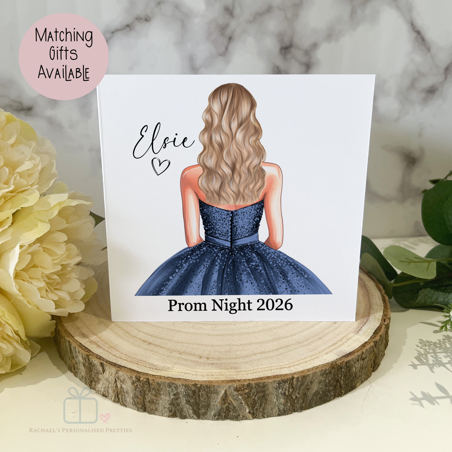 Blue Prom Dress Gift Box Plus Matching Gifts