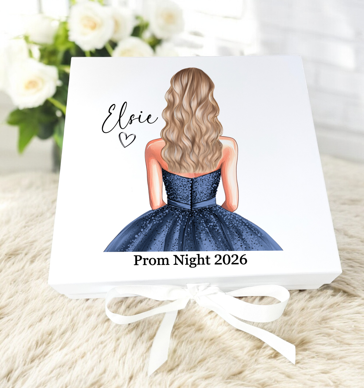 Blue Prom Dress Gift Box Plus Matching Gifts