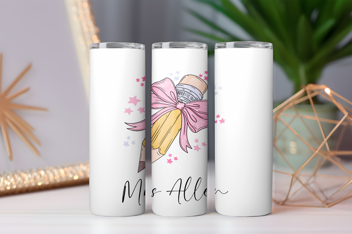 Personalised Teacher Pencil Tumbler